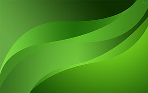 Abstract Green Wave Gradient Background with Smooth Curved Layers and Minimalist Design HD wallpaper