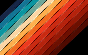 Material Design Diagonal Color Palette with Warm and Cool Gradient Stripes HD wallpaper