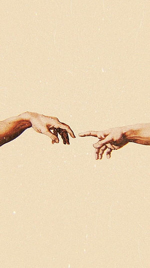 The Creation of Adam Hands Reaching Toward Each Other in Classic Renaissance Art Style HD phone wallpaper
