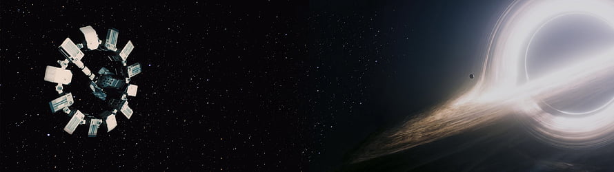 Interstellar Space Station and Wormhole in Deep Space HD wallpaper