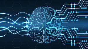 Glowing Neural Network and Circuit Board Concept Illustrating Artificial Intelligence and Machine Learning HD wallpaper