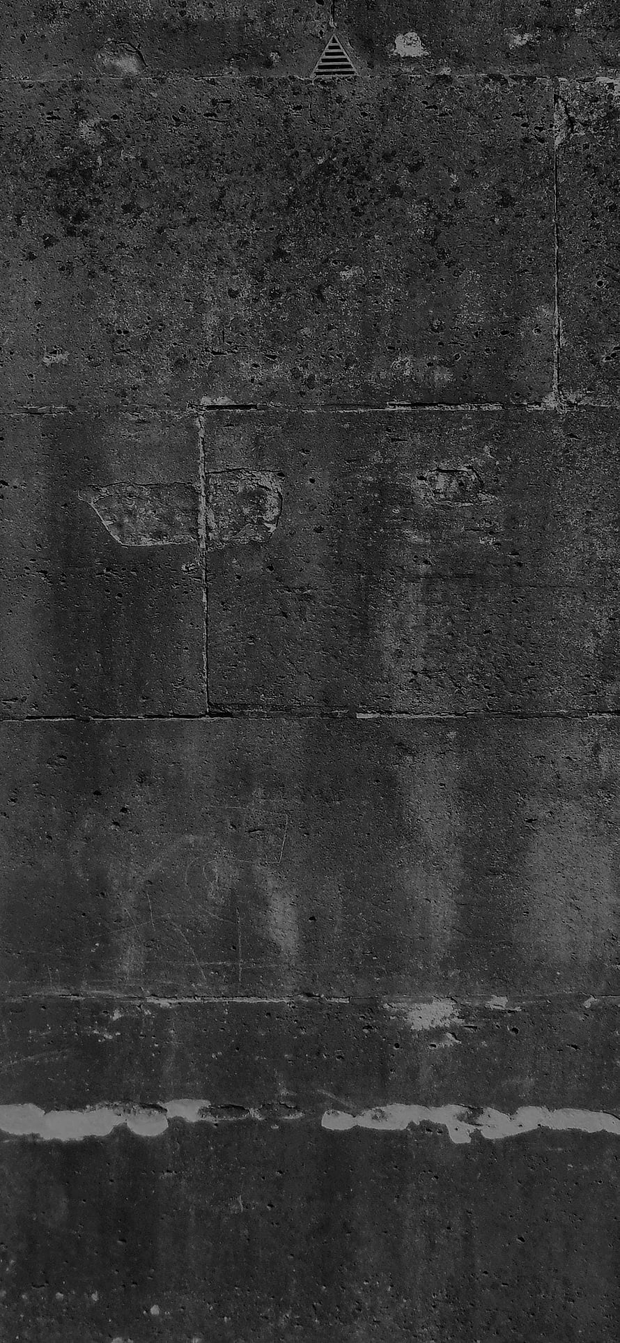 Dark Concrete Wall Texture with Rough Industrial Surface and Pitted Details HD phone wallpaper