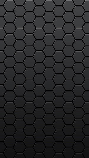 Dark Hexagonal Honeycomb Pattern with Subtle Carbon Fiber Texture HD phone wallpaper