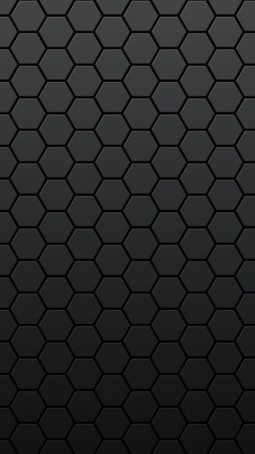 Dark Hexagonal Honeycomb Pattern with Subtle Carbon Fiber Texture HD phone wallpaper