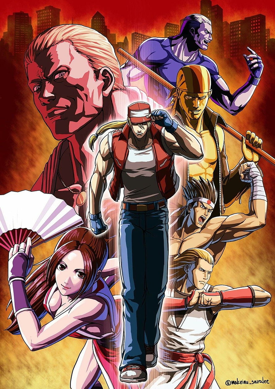 Fatal Fury and King of Fighters Character Lineup Artwork HD phone wallpaper