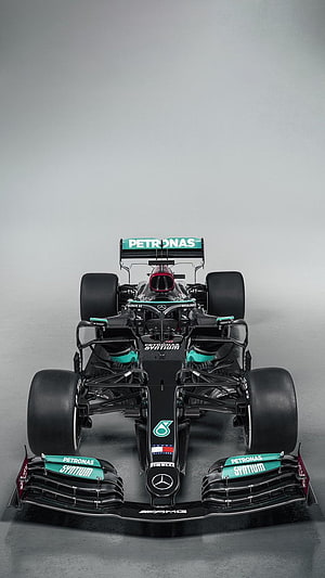 Mercedes AMG Petronas F1 W12 Formula One Race Car Front View HD phone wallpaper
