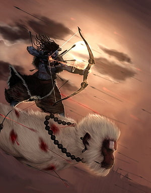 Lord Rama and Hanuman in Epic Archery Battle Scene, Lord Rama. Lord hanuman , Indian gods, Hindu gods HD phone wallpaper