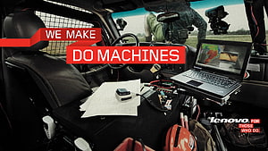 Lenovo ThinkPad Laptop Inside Rally Car Cockpit With Telemetry Display HD wallpaper