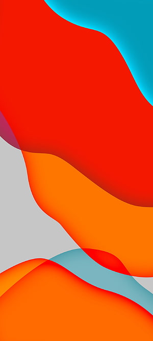 Vibrant Abstract Wave Pattern in Red Orange and Blue Tones HD phone wallpaper