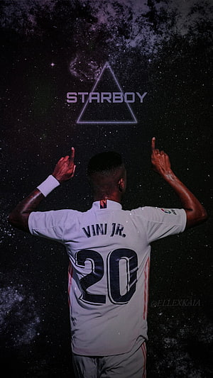 Vinicius Junior Real Madrid Starboy Celebration Wallpaper HD phone wallpaper