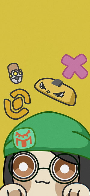 Cute Killjoy Valorant Character Illustration with Green Helmet and Round Glasses HD phone wallpaper