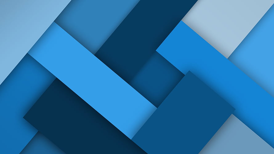 Layered Geometric Blue and White Abstract Minimalist Design HD wallpaper