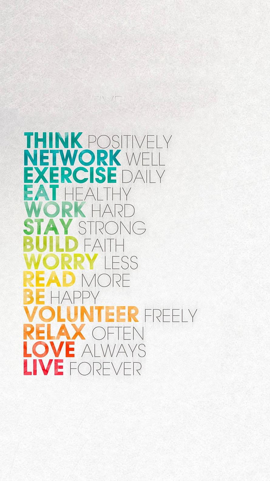 Colorful Motivational Typography with Positive Life Affirmations on Textured Paper HD phone wallpaper