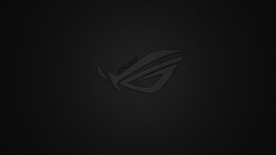 Subtle ASUS ROG Eye Logo on Dark Textured Background HD wallpaper