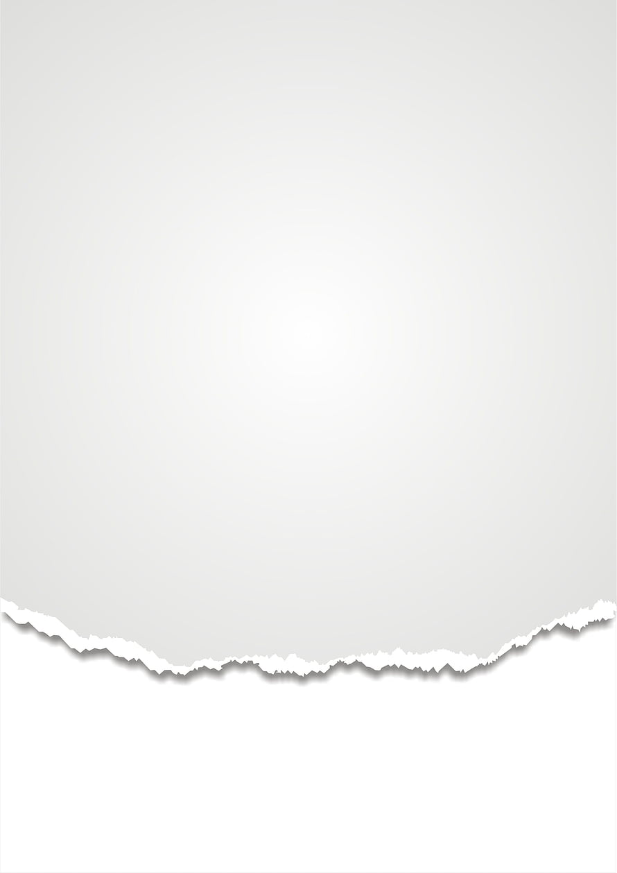 Minimalist Torn Paper Edge Design with Soft Gray Gradient and White Background HD phone wallpaper
