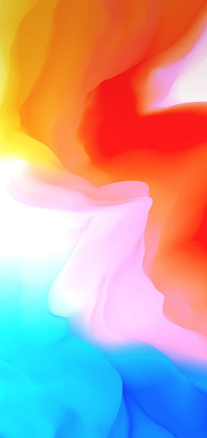 Vibrant Abstract Gradient Flow with Warm Orange and Cool Blue Tones HD phone wallpaper