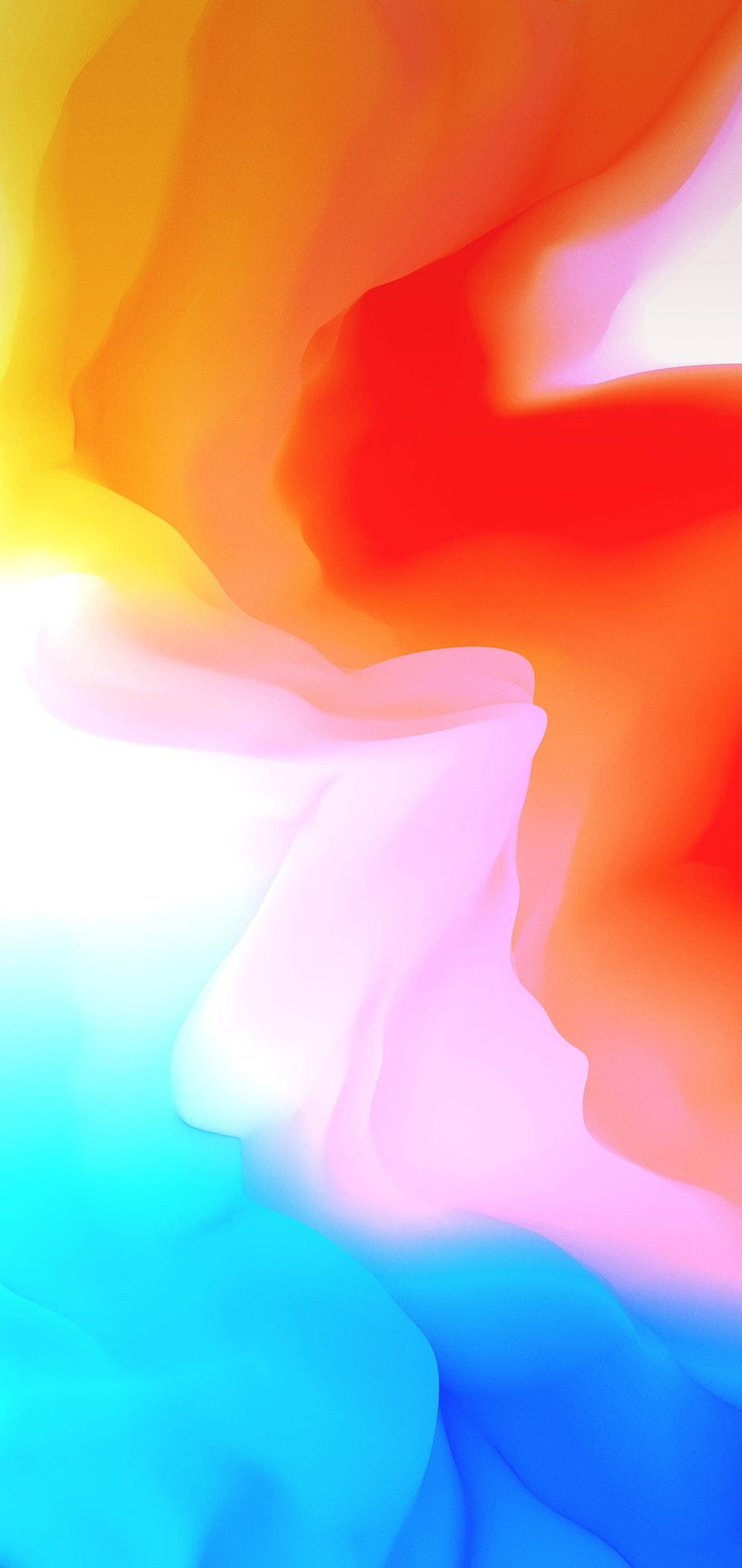 Vibrant Abstract Gradient Flow with Warm Orange and Cool Blue Tones HD phone wallpaper