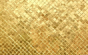 Shimmering Gold Foil Mosaic Pattern with Diagonal Grid Texture HD wallpaper