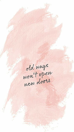 Inspirational Quote on Soft Pink Watercolor Background HD phone wallpaper