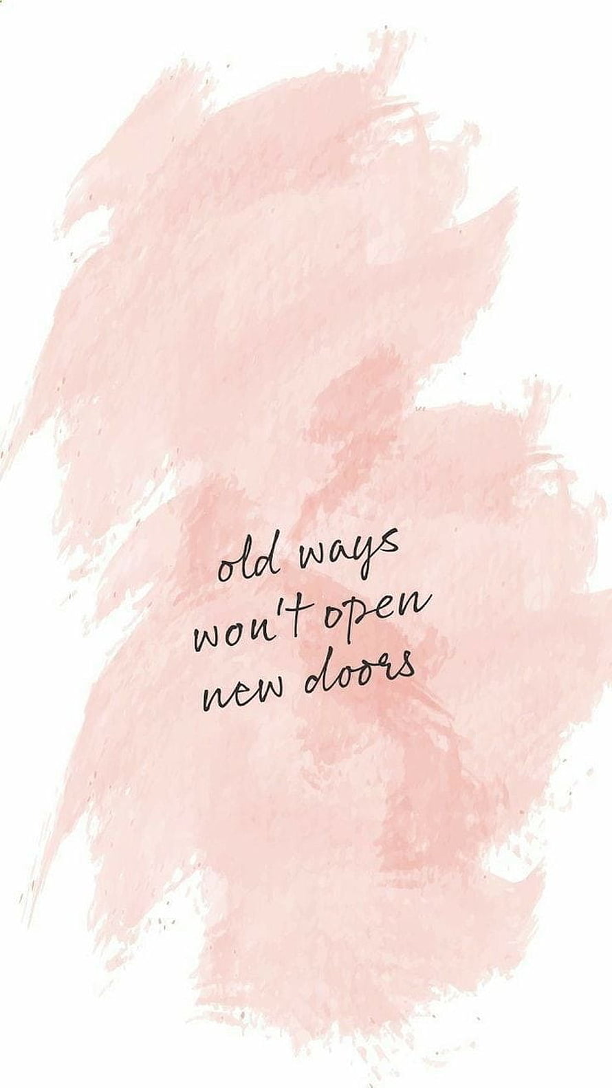 Inspirational Quote on Soft Pink Watercolor Background HD phone wallpaper