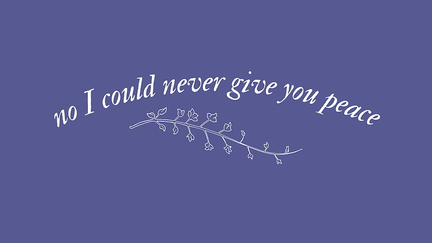 Taylor Swift Lyrics Quote with Delicate Floral Branch Illustration on Muted Blue Background HD wallpaper