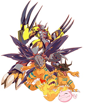 Agumon Evolution Lineup: From Baby to Ultimate Form in Digimon HD phone wallpaper