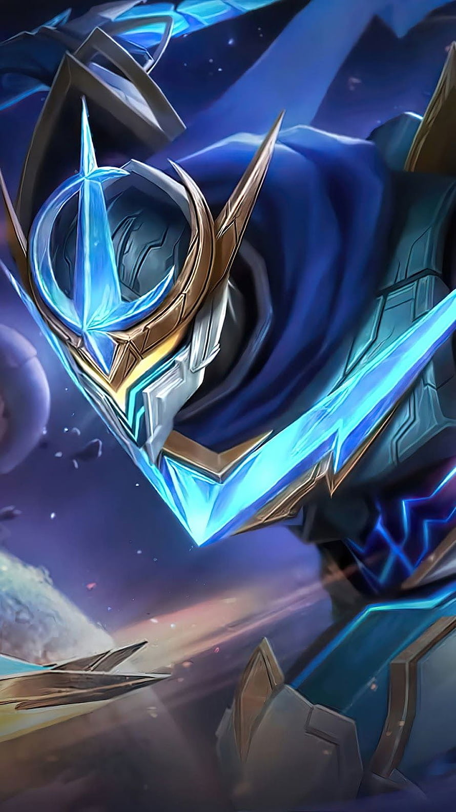 Gusion Mobile Legends Cosmic Armor Character Artwork HD phone wallpaper