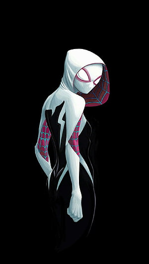 Gwen Stacy Spider-Gwen Character Art from Into the Spider-Verse HD phone wallpaper
