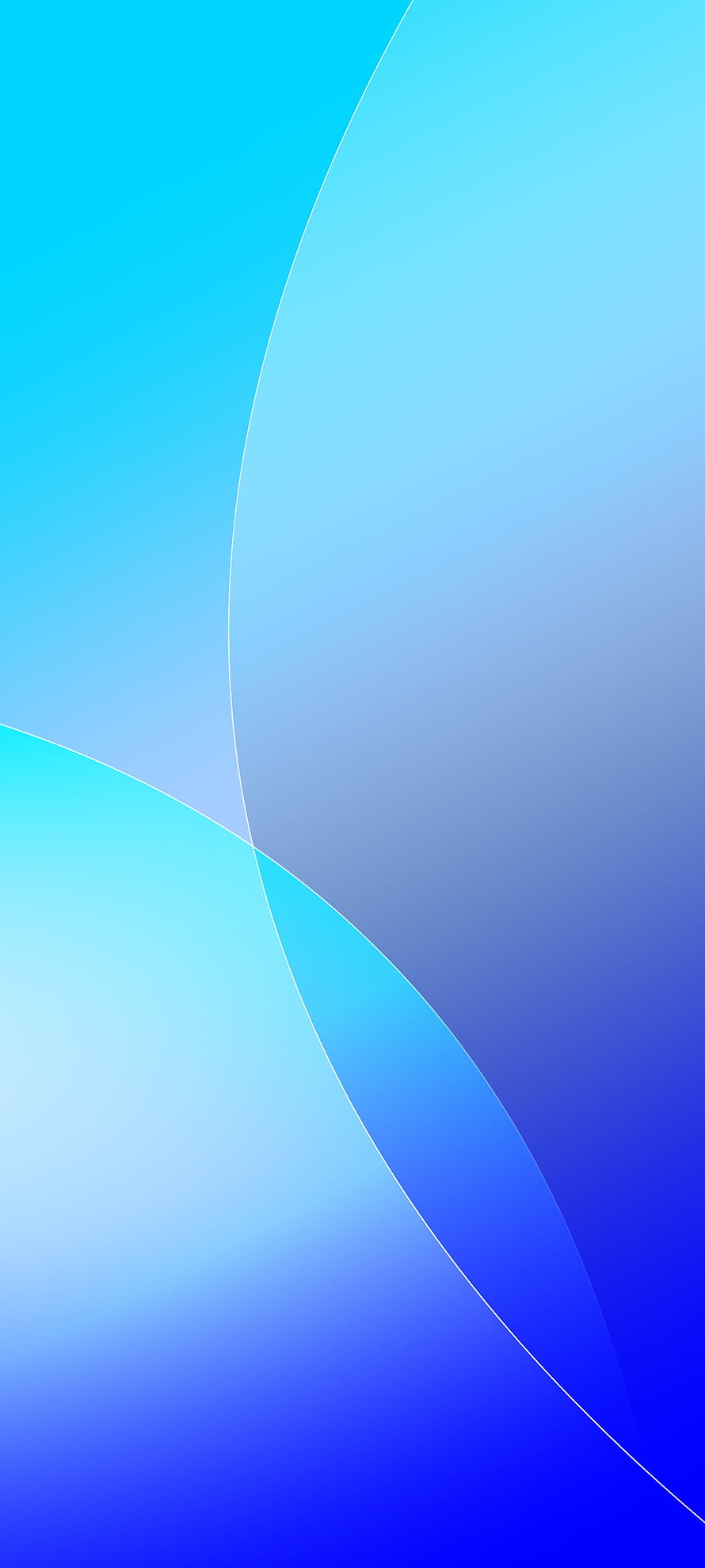 Minimalist Blue Gradient Abstract Wallpaper with Soft Curved Geometric Shapes HD phone wallpaper