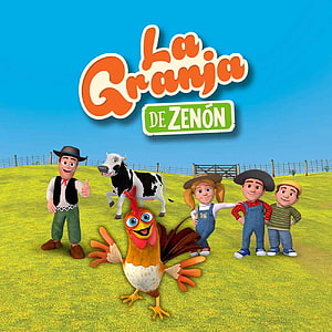 La Granja de Zenón 3D Animated Farm Characters and Animals on Green Grass HD phone wallpaper