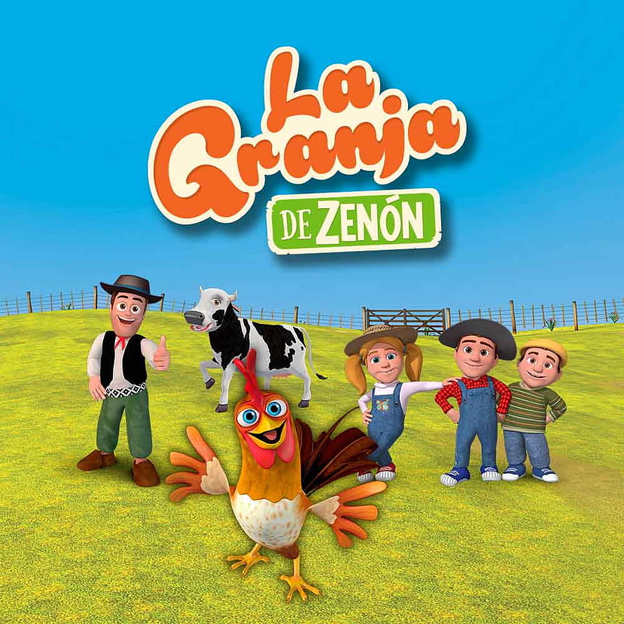 La Granja de Zenón 3D Animated Farm Characters and Animals on Green Grass HD phone wallpaper