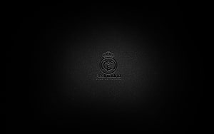 Real Madrid Club de Futbol Minimalist Black Emblem Logo HD wallpaper