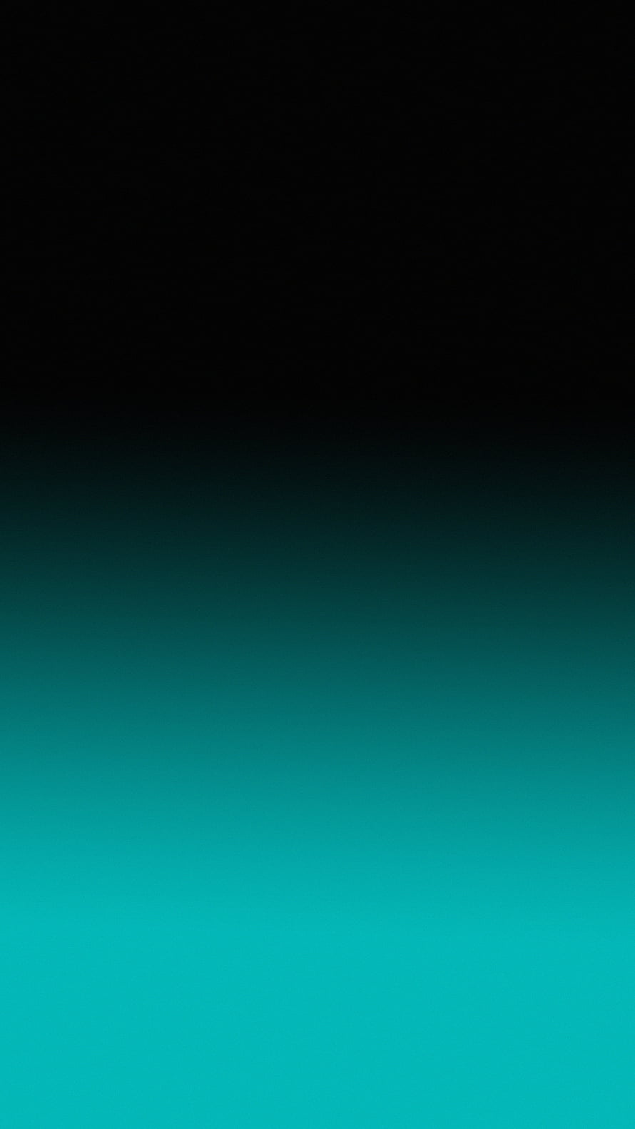Smooth Black to Teal Vertical Gradient Abstract Minimalist Color Transition HD phone wallpaper