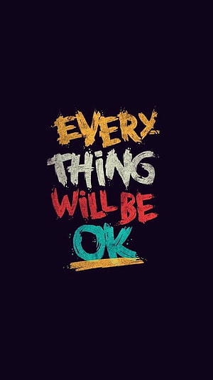 Inspirational Hand-Painted Typography Quote on Dark Background HD phone wallpaper