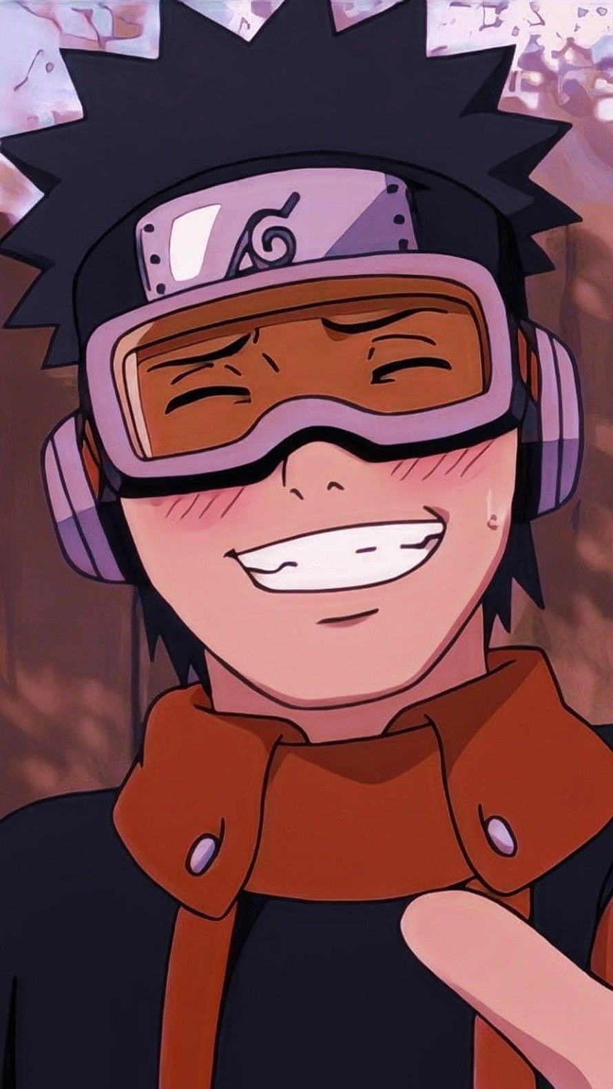 Obito Uchiha Anime Portrait with Goggles and Headband HD phone wallpaper