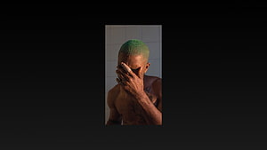 Frank Ocean Blonde Album Cover Artwork Portrait HD wallpaper