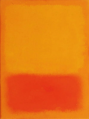 Mark Rothko Abstract Color Field Painting in Warm Orange and Red Tones HD phone wallpaper