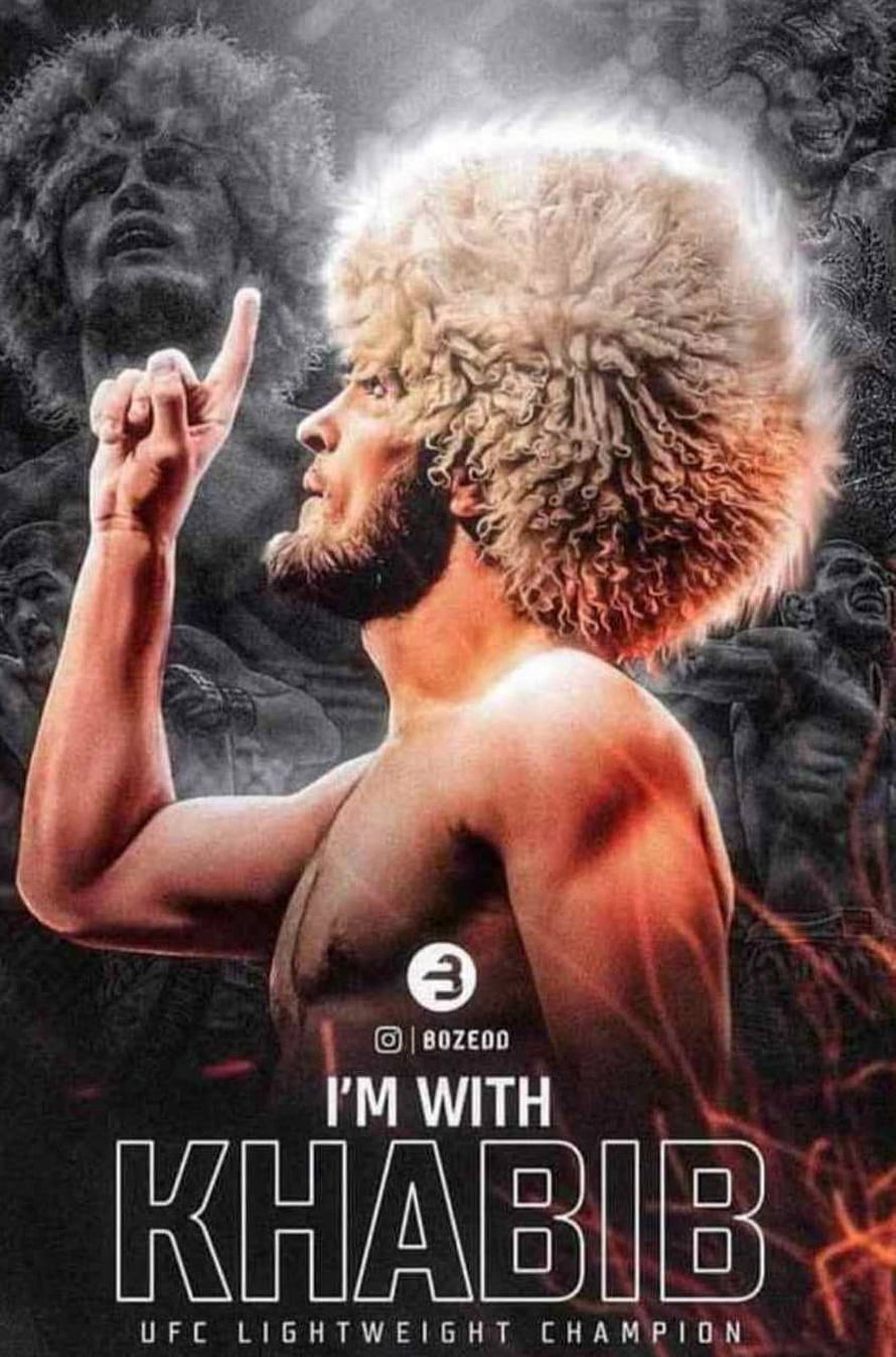 Khabib Nurmagomedov UFC Lightweight Champion Profile Poster HD phone wallpaper