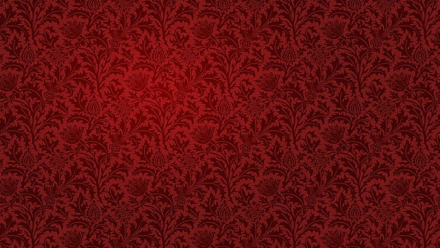 Dark Red Vintage Damask Floral Pattern Wallpaper HD wallpaper