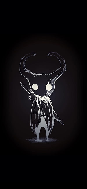 Hollow Knight Silksong Hornet Character Art on Dark Background HD phone wallpaper