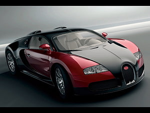 Red and Black Bugatti Veyron Super Sport Luxury Hypercar Studio Shot HD wallpaper