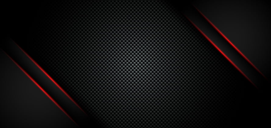 Sleek Carbon Fiber Texture with Diagonal Red Neon Accents for Modern Tech Backgrounds HD wallpaper