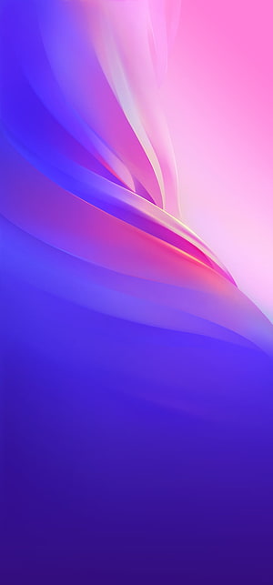 Abstract Flowing Gradient Waves in Purple and Pink for Mobile Screens HD phone wallpaper