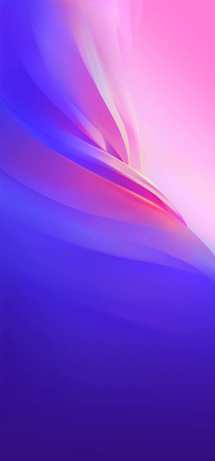 Abstract Flowing Gradient Waves in Purple and Pink for Mobile Screens HD phone wallpaper