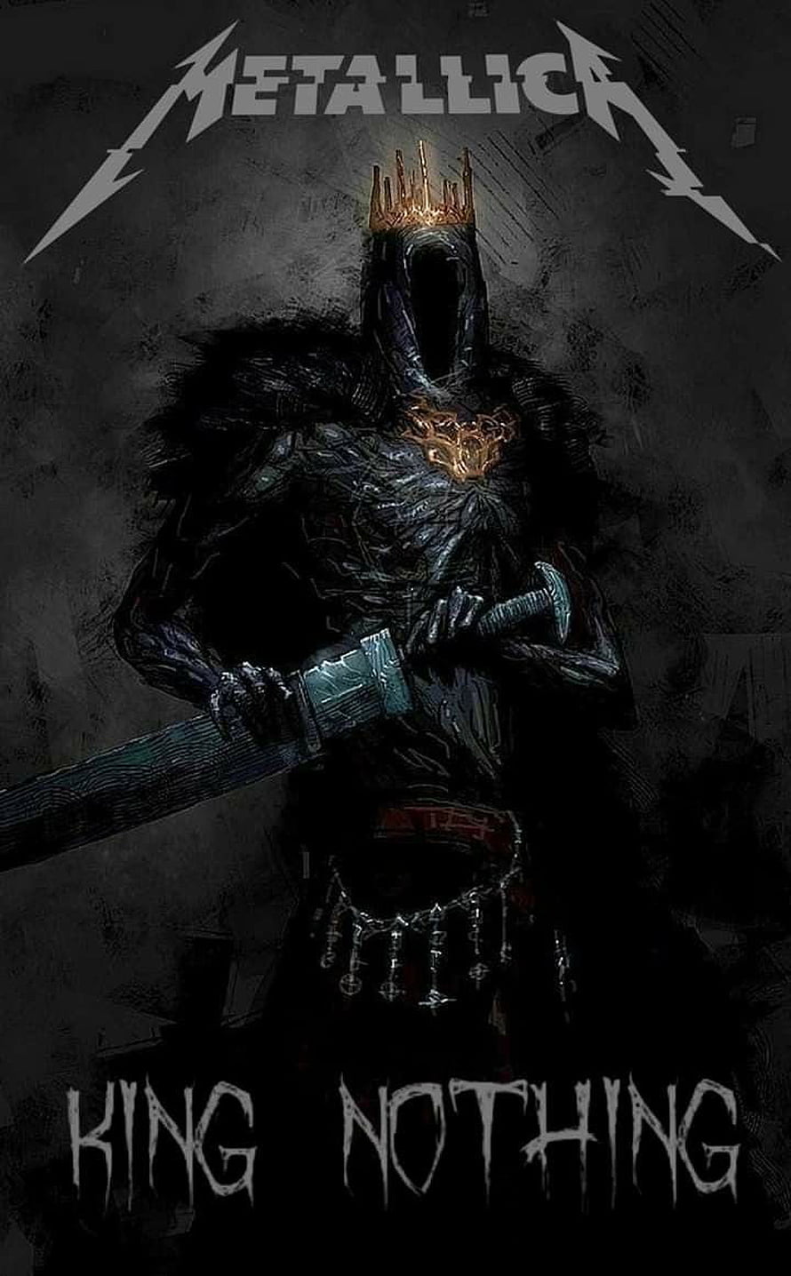 Metallica King Nothing Dark Fantasy King Illustration HD phone wallpaper