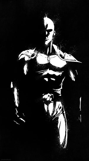 Saitama One Punch Man High Contrast Black and White Anime Illustration, Saitama Mobile (my version). One punch man anime, One punch man poster, Saitama one punch man, One Punch Man Manga HD phone wallpaper