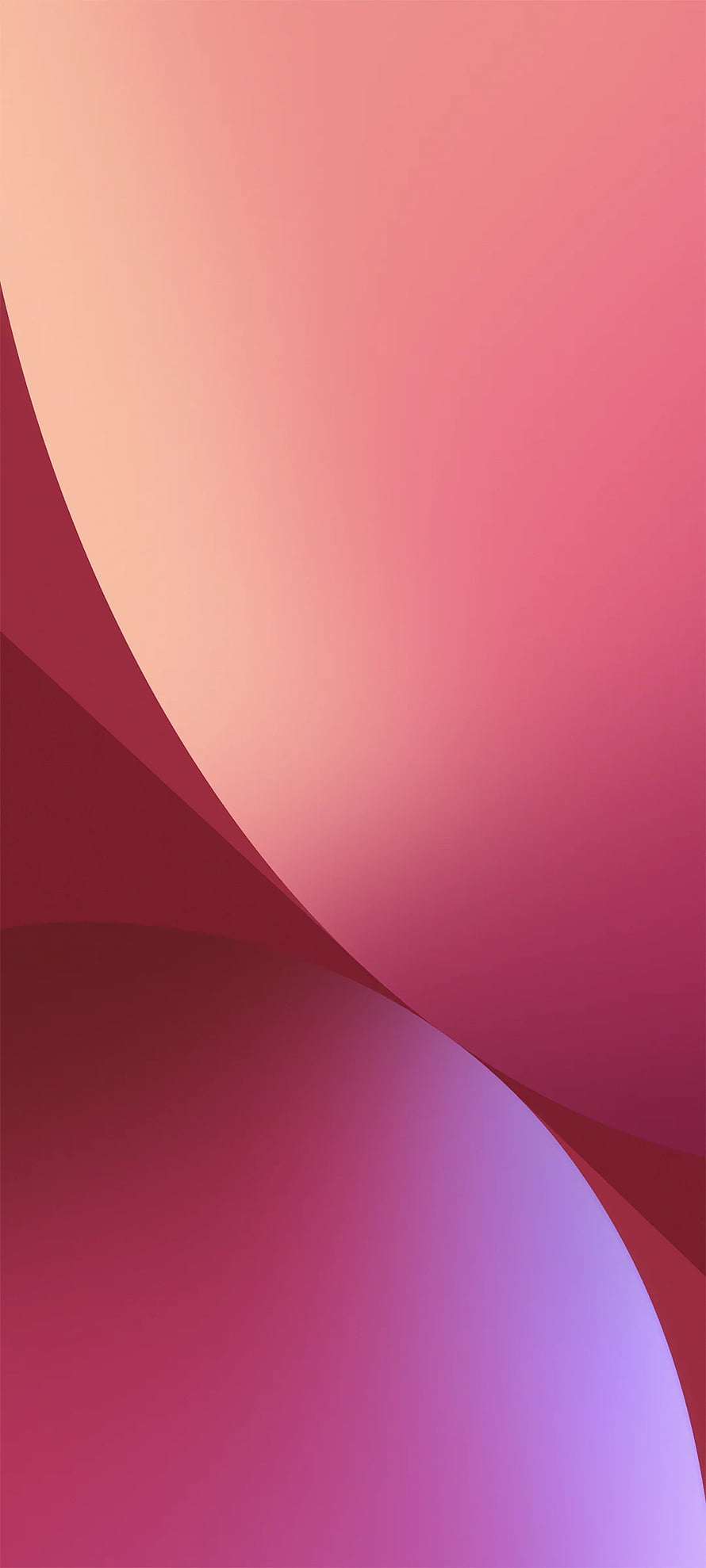 Xiaomi 12 Pro Abstract Gradient Wallpaper with Soft Pink and Purple Curves HD phone wallpaper