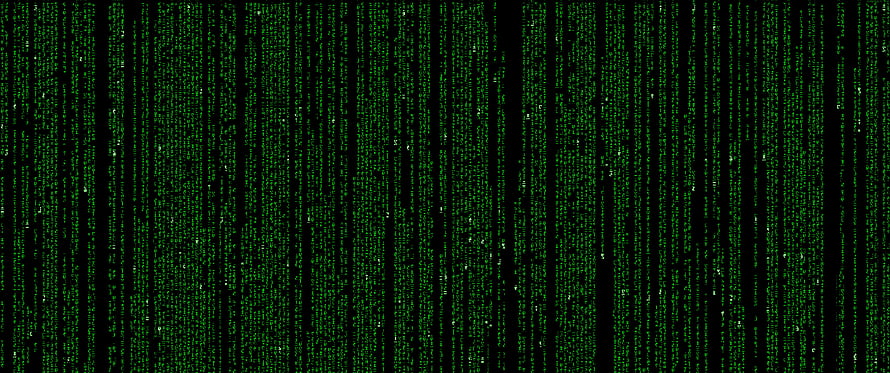 The Matrix Digital Rain Green Code Rainfall Pattern HD wallpaper
