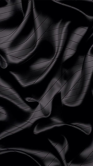 Elegant Black Satin Fabric with Diagonal Ribbed Texture and Soft Folds HD phone wallpaper
