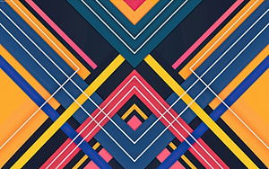 Vibrant Geometric Abstract Pattern With Layered Diagonal Lines And Triangular Shapes HD wallpaper